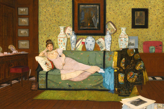 Rêverie, dans la maison de l'artiste | John Atkinson Grimshaw | 1878