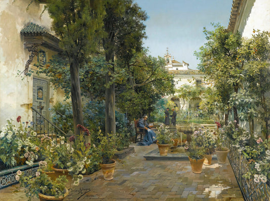 Garden In Seville | Manuel García y Rodríguez | 19th Century