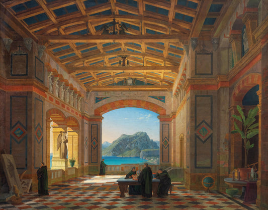 Hall of an Italian Monastery | Leo von Klenze | 1855