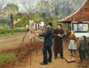 Painting near Aasum Smithy | H. A. Brendekilde | 1893