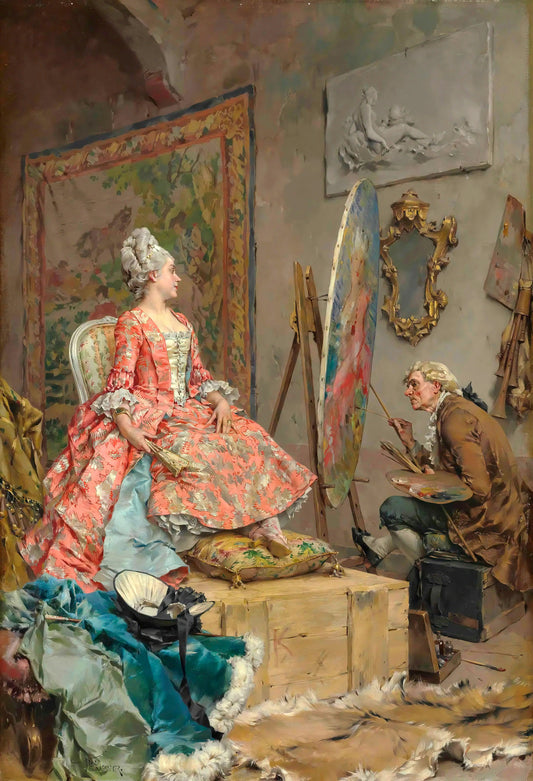 Sitting for Her Portrait | Frederik Hendrik Kaemmerer | 19th Century