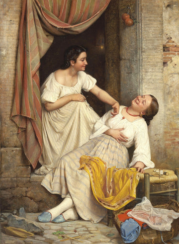 Laughing Girls | Carl Bloch | 1865