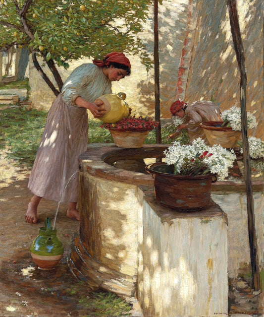 L'hiver en Ligurie | Henry Herbert La Thangue | 1906