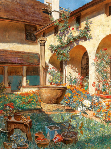 Garden in The Wachau | Hugo Charlemont | 19th Century