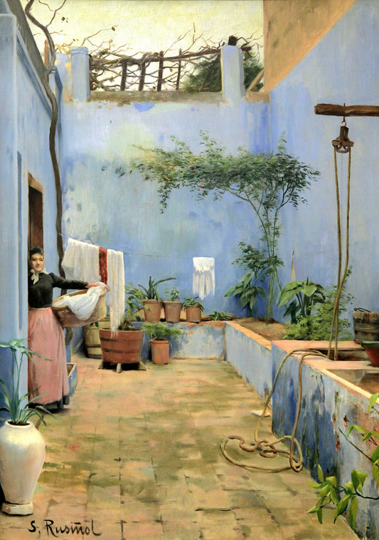 The Blue Patio | Santiago Rusiñol | 1892