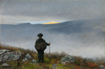 Far, Far Away Soria Moria Palace Shimmered Like Gold | Theodor Kittelsen | 1900