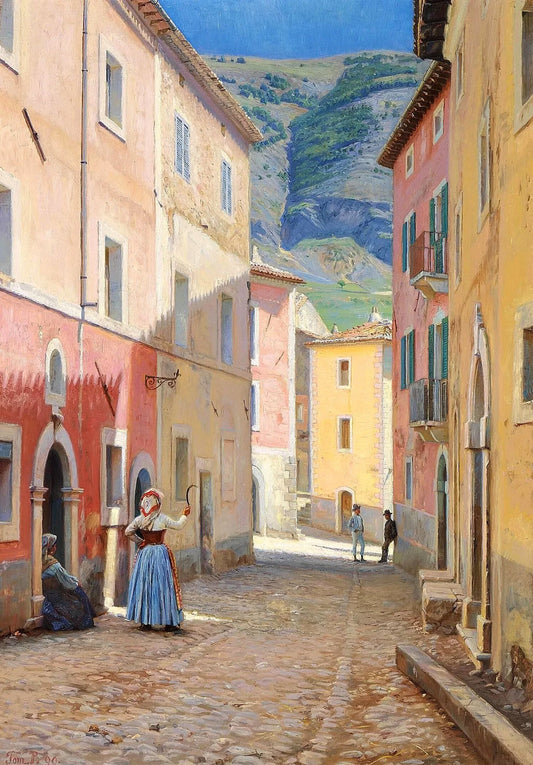 Street in Civit a d'Antino | Peter Tom Petersen | 1890