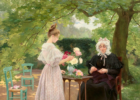 Afternoon in The Garden | Élisabeth Sonrel | 1896