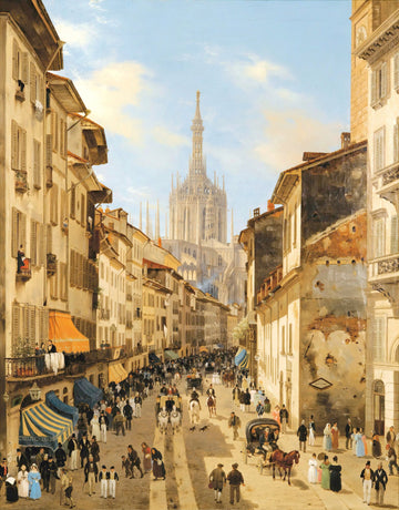 The Servant's Lane,  Milan | Giuseppe Canella | 1834