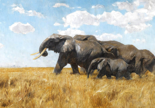Elephants on the Move | Wilhelm Kuhnert | 19th Century