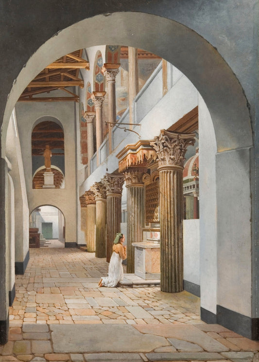 Vue de l'église San Lorenzo | Christoffer Wilhelm Eckersberg | 1815