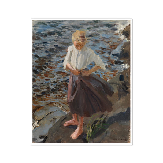 A Girl Standing in the Wind | Akseli Gallen-Kallela | 1883