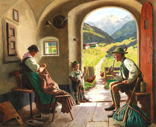 Une journée d'été au Tyrol | Emil Rau | XXe siècle
