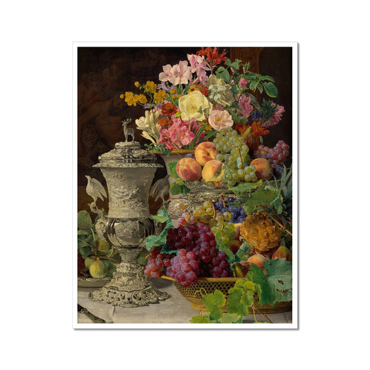 Still Life with Fruit, Flowers and a Silver Cup | Ferdinand Georg Waldmüller | 1839