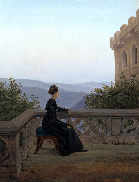 Femme au balcon | Carl Gustav Carus | 1824