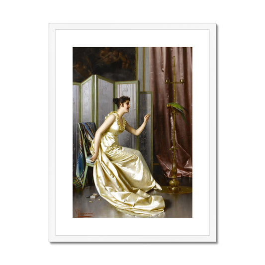 Nourrir le perroquet | Vittorio Reggianini | XIXe siècle