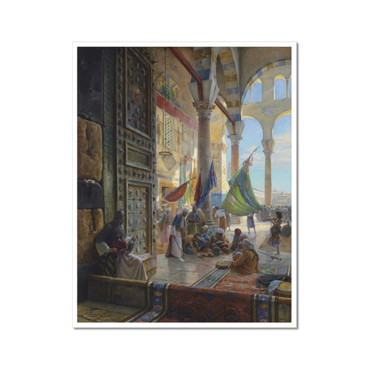 Forecourt of the Umayyad Mosque, Damascus | Gustav Bauernfeind | 1890