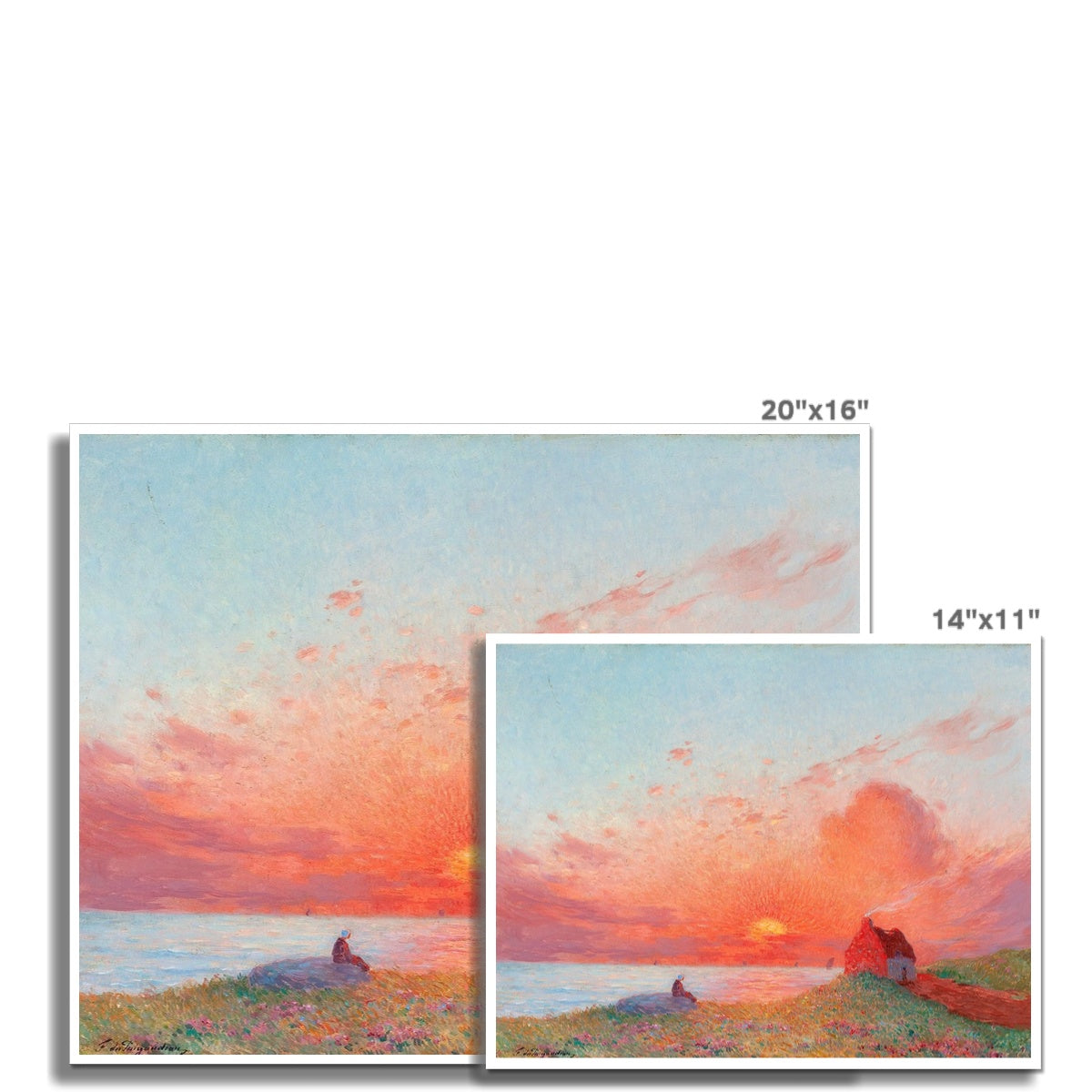 Sunset, near Le Croisic by Ferdinand du Puigaudeau | Buy Fine Art