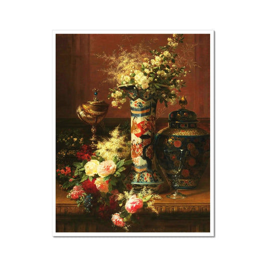 Flowers in a Japanese Vase | Jean-Baptiste Robie | 1870