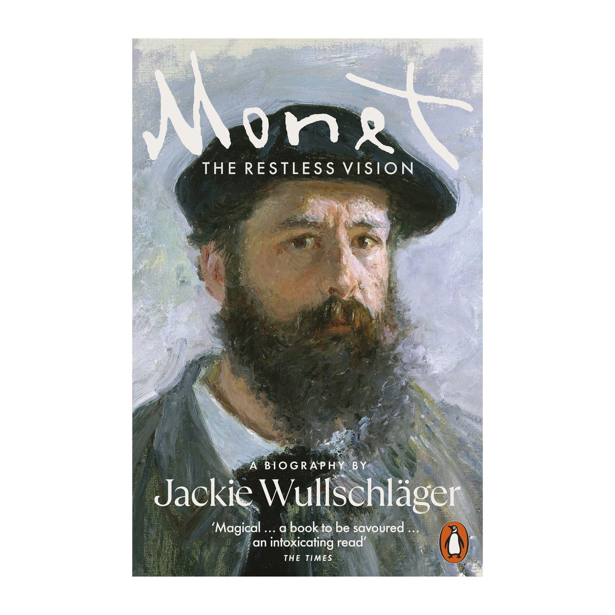 Monet: The Restless Vision — authentic book cover on a plain white background