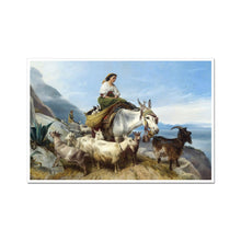 Load image into Gallery viewer, Goatherd on the Rock of Gibralter | Richard Ansdell | 1871
