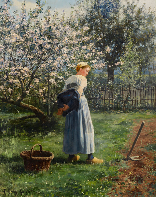 In the Orchard | Daniel Ridgway Knight | 1891