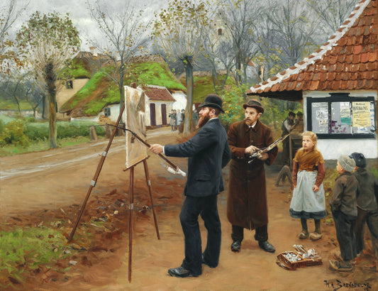 Painting near Aasum Smithy | H. A. Brendekilde | 1893