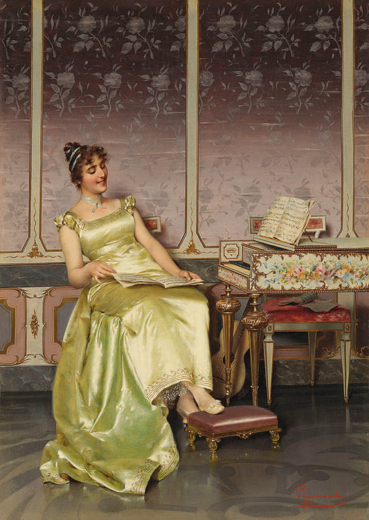 The Music Lesson | Vittorio Reggianini | 19th Century