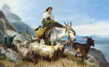 Load image into Gallery viewer, Goatherd on the Rock of Gibralter | Richard Ansdell | 1871
