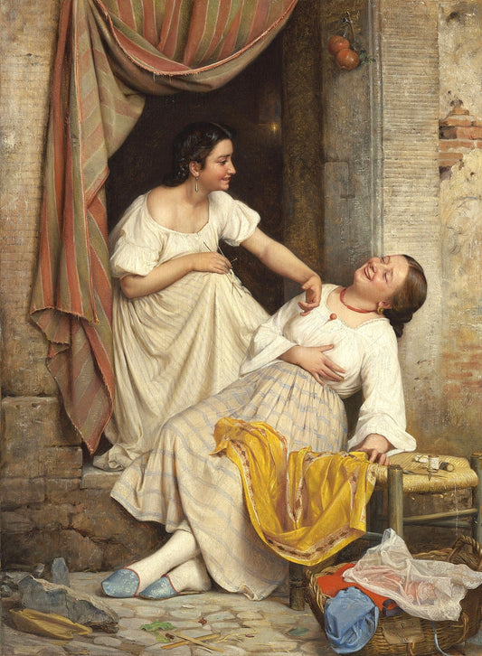 Laughing Girls | Carl Bloch | 1865