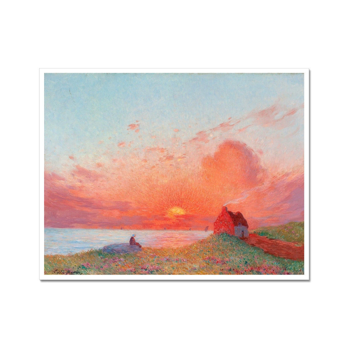 Sunset, near Le Croisic by Ferdinand du Puigaudeau | Buy Fine Art