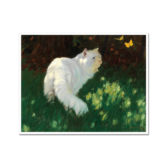White Cat and Butterflies | Arthur Heyer | 1914