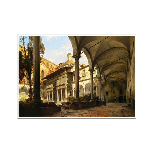 Courtyard of The Pazzi Chapel | Carl Graeb | 1858
