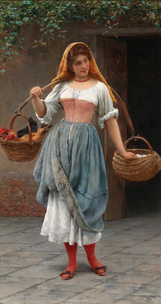 Vénitienne se rendant au marché | Eugen von Blaas | 1899