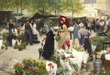 Load image into Gallery viewer, The Flower Market | Victor Gabriel Gilbert | 1880
