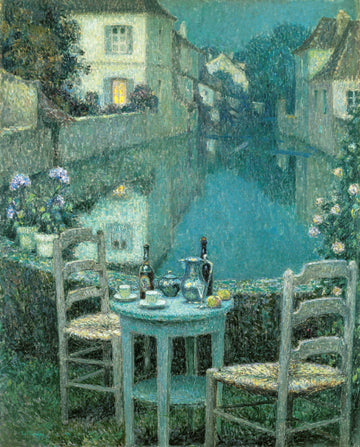 Small Table in Evening Dusk | Henri Le Sidaner | 1921