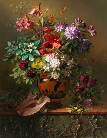 Flowers in a Greek Vase | Georgius Jacobus Johannes van Os | 1817