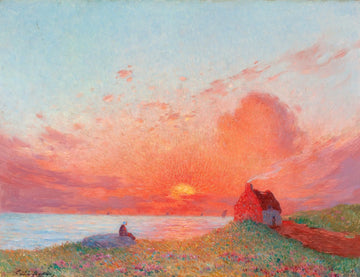 Sunset, near Le Croisic | Ferdinand du Puigaudeau | 19th Century