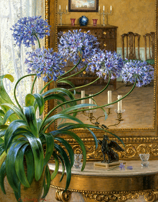 Agapanthus Before a Mirror | Carl Budtz-Møller | 1900