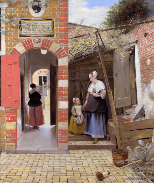 Courtyard of a House in Delft | Pieter de Hooch | 1658