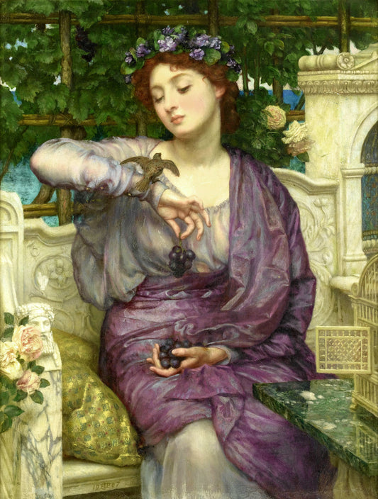Poynter-Lesbia and Her Sparrow | Sir Edward John | 1907