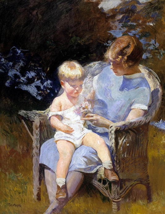 Marjorie et le petit Edmund | Edmund Charles Tarbell | XIXe siècle