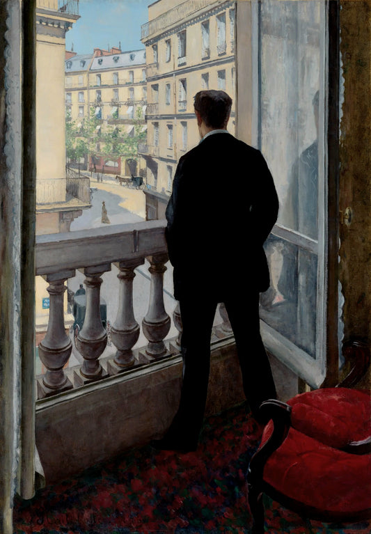 Jeune homme à sa fenêtre | Gustave Caillebotte | 1876