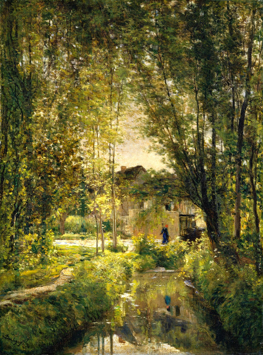 Landscape with a Sunlit Stream | Charles-François Daubigny | 1877