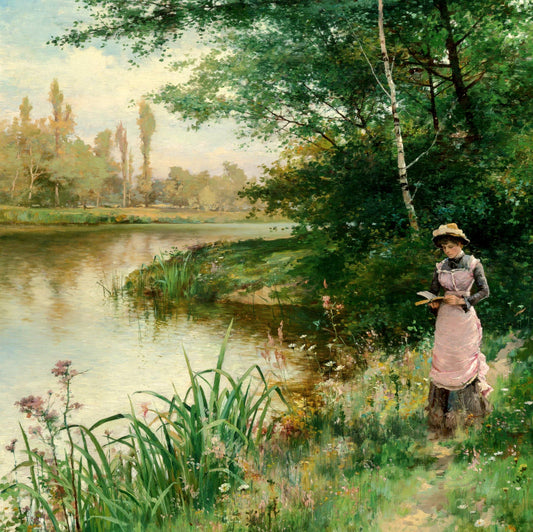 A Walk by The River | Alfred Augustus Glendening Jr | 1882