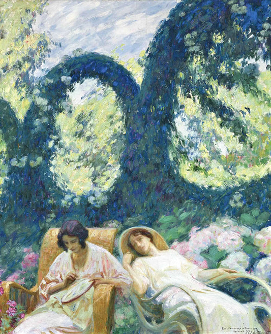 Tranquillity in the Garden | Octave Denis Victor Guillonnet | 19th Century