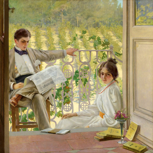 Afternoon on The Porch | Vittorio Matteo Corcos | 1895