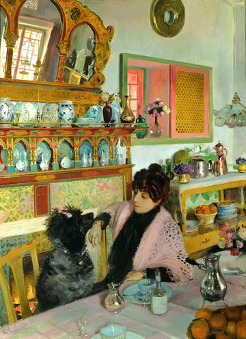 Marie Rochegrosse in The Dining Room of Djenan Meriem | Georges Rochegrosse | 1904