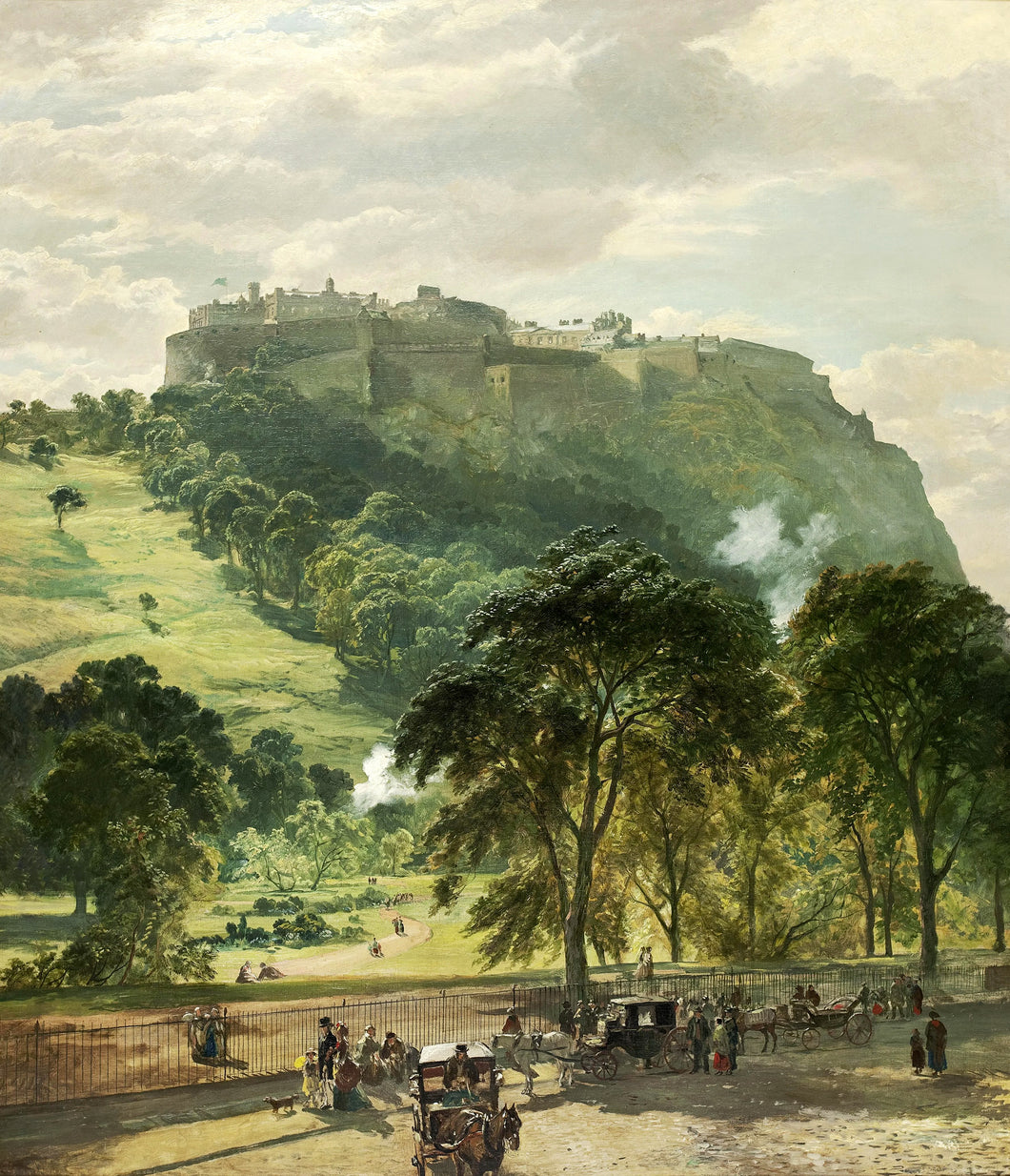 Edinburgh Castle From Princes Street | Samuel Bough | 1870