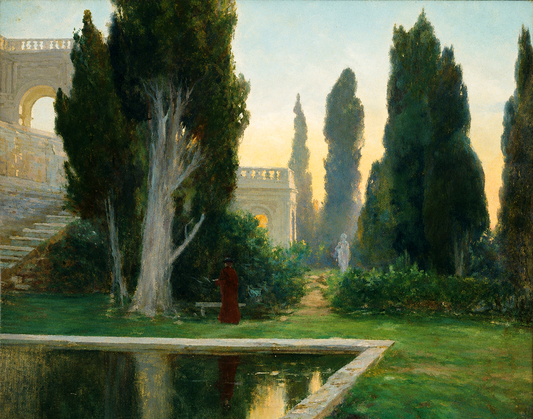 Villa d'Este at Sunset | Gottfrid Kallstenius | 19th Century